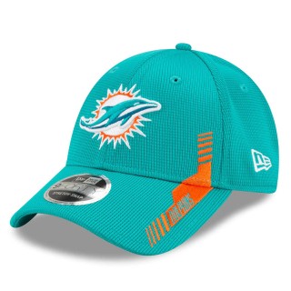 Toddler Miami Dolphins Aqua 2021 NFL Sideline 9FORTY Snapback Hat