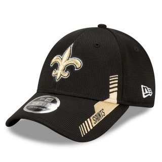 Toddler New Orleans Saints Black 2021 NFL Sideline Home 9FORTY Snapback Hat