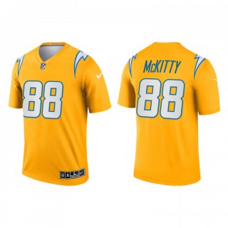 Tre' McKitty Gold 2021 Inverted Legend Chargers Jersey