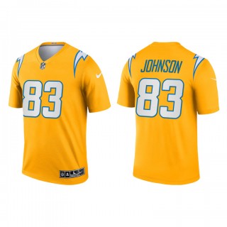 Tyron Johnson Gold 2021 Inverted Legend Chargers Jersey