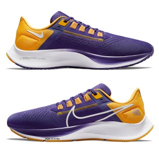 Unisex LSU Tigers Nike Zoom Pegasus 38 Running Shoe Purple