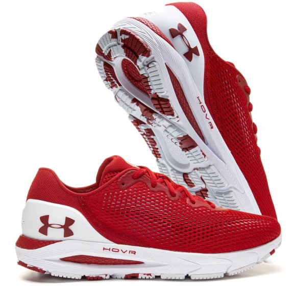 Unisex Wisconsin Badgers Under Armour HOVR Sonic 4 Running Shoe Red