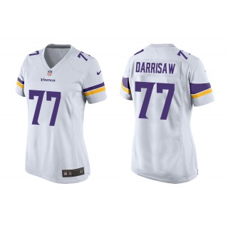 Women's Christian Darrisaw Minnesota Vikings White 2021 NFL Draft Jersey