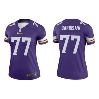 Women's Christian Darrisaw Minnesota Vikings Purple Legend Jersey