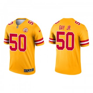 Willie Gay Jr. Yellow 2021 Inverted Legend Chiefs Jersey