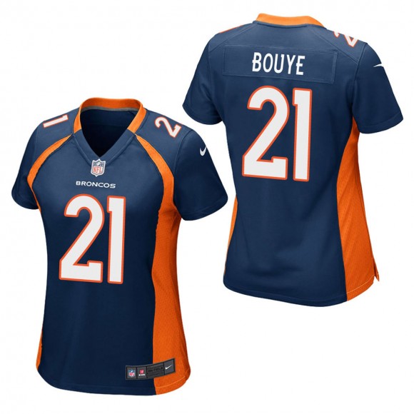 Women's Denver Broncos A.J. Bouye Navy Game Jersey