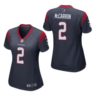 Women's Houston Texans A.J. McCarron Navy Game Jersey
