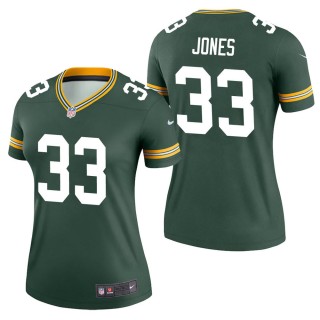 Women's Green Bay Packers Aaron Jones Green Legend Jersey