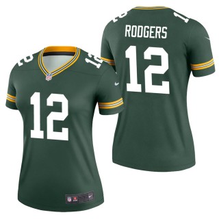 Women's Green Bay Packers Aaron Rodgers Green Legend Jersey