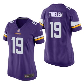 Women's Minnesota Vikings Adam Thielen Purple Game Jersey