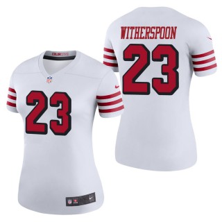Women's San Francisco 49ers Ahkello Witherspoon White Color Rush Legend Jersey