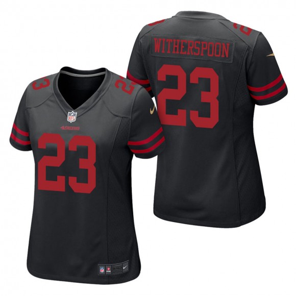 Women's San Francisco 49ers Ahkello Witherspoon Black Game Jersey