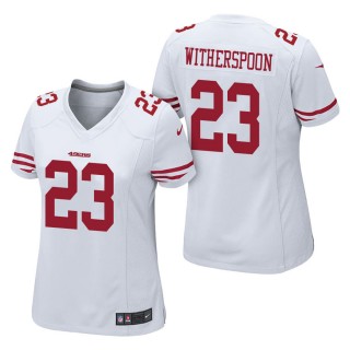 Women's San Francisco 49ers Ahkello Witherspoon White Game Jersey
