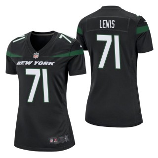 Women's New York Jets Alex Lewis Black Game Jersey