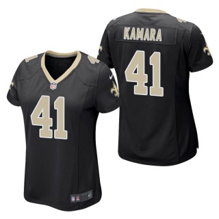 Women's New Orleans Saints Alvin Kamara Black Game Jersey