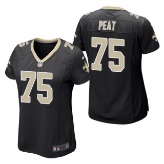 Women's New Orleans Saints Andrus Peat Black Game Jersey