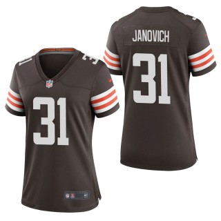 Women's Cleveland Browns Andy Janovich Brown Game Jersey