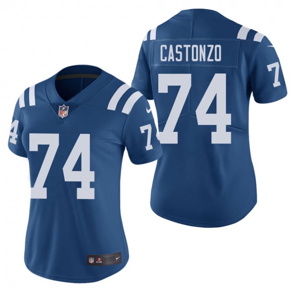 Women's Indianapolis Colts Anthony Castonzo Royal Color Rush Limited Jersey