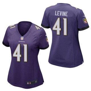 Women's Baltimore Ravens Anthony Levine Purple Game Jersey
