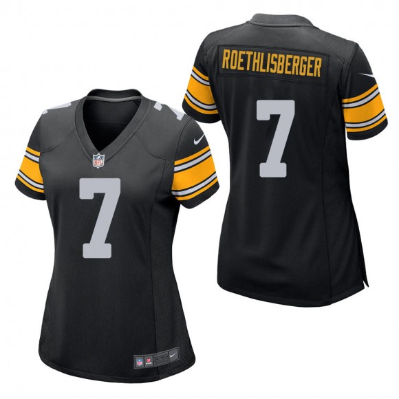 Women's Pittsburgh Steelers Ben Roethlisberger Black Game Jersey