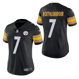Women's Pittsburgh Steelers Ben Roethlisberger Black Vapor Untouchable Limited Jersey