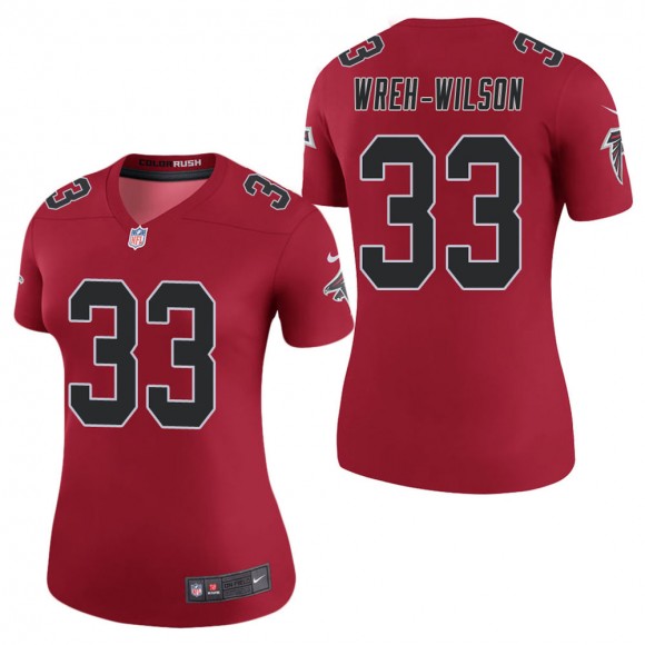 Women's Atlanta Falcons Blidi Wreh-Wilson Red Color Rush Legend Jersey