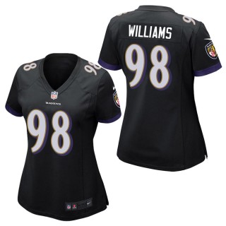 Women's Baltimore Ravens Brandon Williams Black Game Jersey
