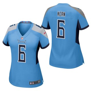 Women's Tennessee Titans Brett Kern Light Blue Game Jersey