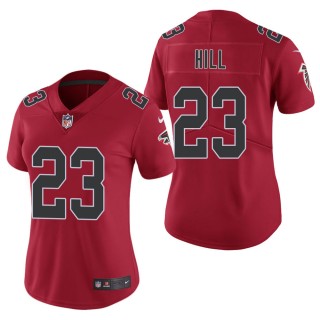 Women's Atlanta Falcons Brian Hill Red Color Rush Limited Jersey