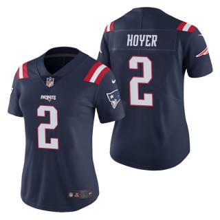 Women's New England Patriots Brian Hoyer Navy Color Rush Limited Jersey