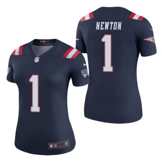 Women's New England Patriots Cam Newton Navy Color Rush Legend Jersey