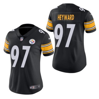 Women's Pittsburgh Steelers Cameron Heyward Black Vapor Untouchable Limited Jersey