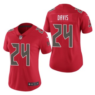 Women's Tampa Bay Buccaneers Carlton Davis Red Color Rush Limited Jersey
