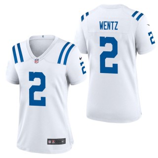 Women's Indianapolis Colts Carson Wentz White Game Jersey
