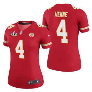 Women's Kansas City Chiefs Chad Henne Red Super Bowl LV Jersey