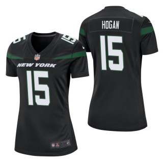 Women's New York Jets Chris Hogan Black Game Jersey