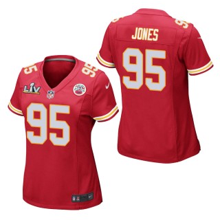 Women's Kansas City Chiefs Chris Jones Red Super Bowl LV Jersey