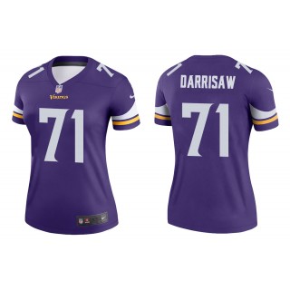 Women's Minnesota Vikings Christian Darrisaw Purple Legend Jersey
