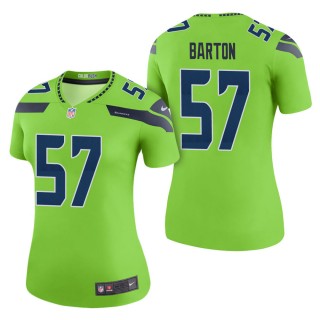 Women's Seattle Seahawks Cody Barton Green Color Rush Legend Jersey