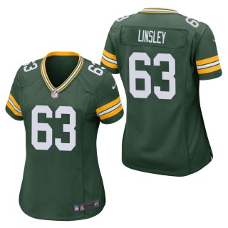 Women's Green Bay Packers Corey Linsley Green Game Jersey