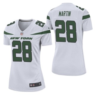 Women's New York Jets Curtis Martin White Game Jersey