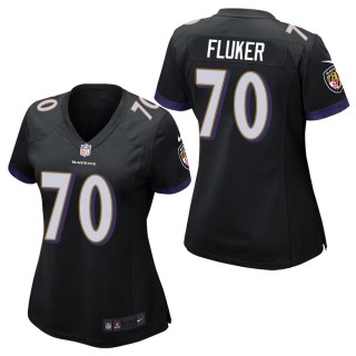 Women's Baltimore Ravens D.J. Fluker Black Game Jersey
