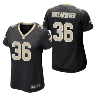 Women's New Orleans Saints D.J. Swearinger Black Game Jersey
