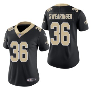 Women's New Orleans Saints D.J. Swearinger Black Vapor Untouchable Limited Jersey