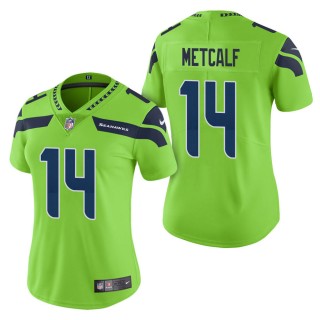 Women's Seattle Seahawks D.K. Metcalf Green Color Rush Limited Jersey