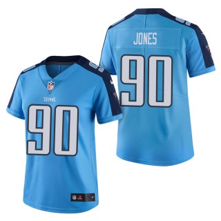 Women's Tennessee Titans DaQuan Jones Light Blue Vapor Untouchable Limited Jersey