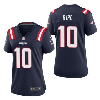 Women's New England Patriots Damiere Byrd Navy Game Jersey