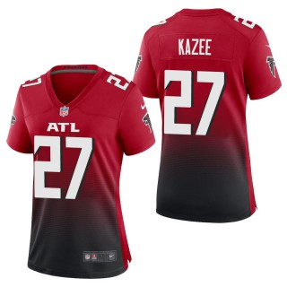 Women's Atlanta Falcons Damontae Kazee Red 2nd Alternate Game Jersey