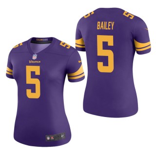 Women's Minnesota Vikings Dan Bailey Purple Color Rush Legend Jersey