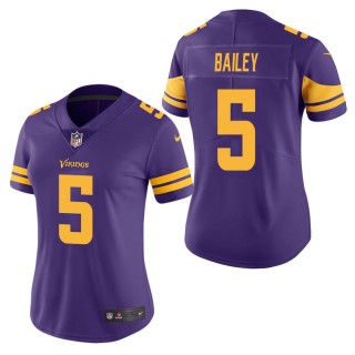 Women's Minnesota Vikings Dan Bailey Purple Color Rush Limited Jersey
